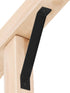 4 Pcs 13-3/4'' x 1-1/2'' Inside Mount 45-Degree Angle Bracket Strap Brace for Post and Beam