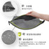 Pack of 3 Water-Resistant Zipper Pouch Set, Mesh Storage Bags for Travel, Office (Gray)