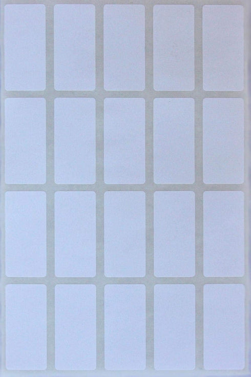Royal Green White Rectangular Color Code Labels Sticker, 1.57 inch x 0.75 inch - 300 Pack (40mm x 19mm)