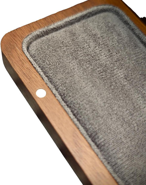 SOLYUJ 2Slots Fountain Pen Collector Organizer - Handmade Pen Case Walnut Wood Pen Protective Sleeve Cover Pen Storage