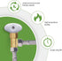 Litorange 2 PCS Lead-Free Brass Angle Stop Add-A-Tee Valve - 3/8" Compression Inlet & Outlet