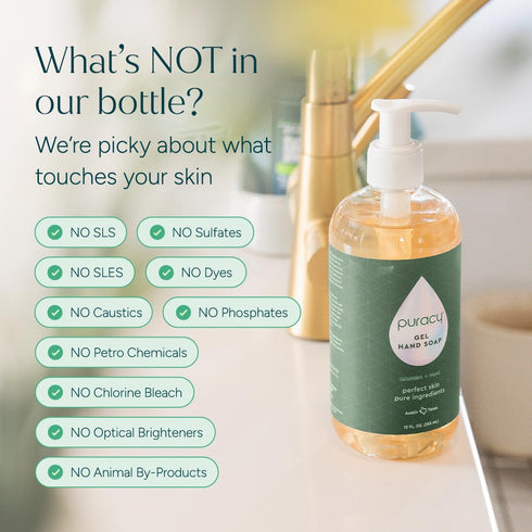 (48 fl.oz, Puracy Organic Hand Soap, For the Professional Hand Washers We've All Become, Moisturizing Natural Gel Hand