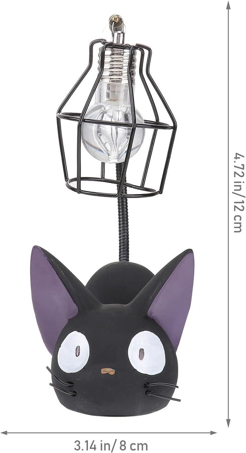 Resin Cat Design Lamp, Creative Night Light Table Bedside Lamp for Reading (Iron Wire Lampshade)