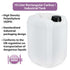 Globe Scientific 601782 HDPE Industrial Tank, 10L Volume