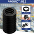 20 Pcs Oil Resistant Rubber Washers, 1 1/2" OD x 1" ID x 1/8" Thickness Black Neoprene Industrial Flat Spacer