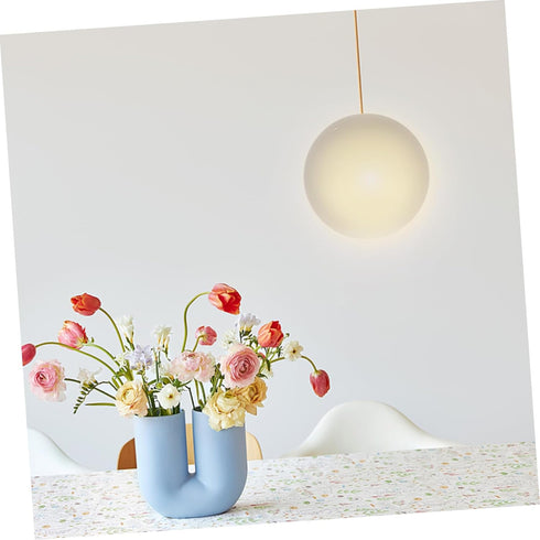 Frosted Glass Globe Lamp Shade Replacement Lampshade for Pendant Light Fixture Lightweight Cover Softens Light