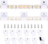 100 Pcs Outdoor LED Strip Light Mounting Clips Self Adhesive with Screws