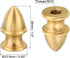 PATIKIL M10 23.5x38mm Thread Lamp Finial Cap Knob, Brass Lamp Shade Harp Top Screw Caps Decoration Light Fixture