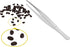 2 PCS 5 Inch Stainless Steel Tweezers with Blunt and Serrated Tips, Multipurpose Tool for Home, Lab, Craft