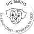 Custom Slim Puggle Dog Address Stamp - Handcrafted Ink Stamp for Thank You Cards & Return Address - Unique Mail Stamp