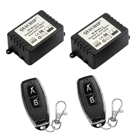 QIACHIP DC 12V 1CH 433Mhz RF Wireless Relay Remote Control Momentary Toggle