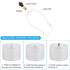36 28mm 1 Set PATIKIL x Lamp Finials Caps Knob, Solid Lamp Shade Top Decoration Screw Cap Nuts with Brass Reducing