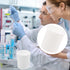 Lab Beaker, PTFE Beaker Acid and Alkali Resistant, High Lubrication White Measuring Cup for Lab (100ml)