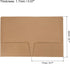 PATIKIL Two-Pocket Folders - 3 Pack A5 Size Letter Files Portfolio Storage Organizer Folder for Office Business, Brown