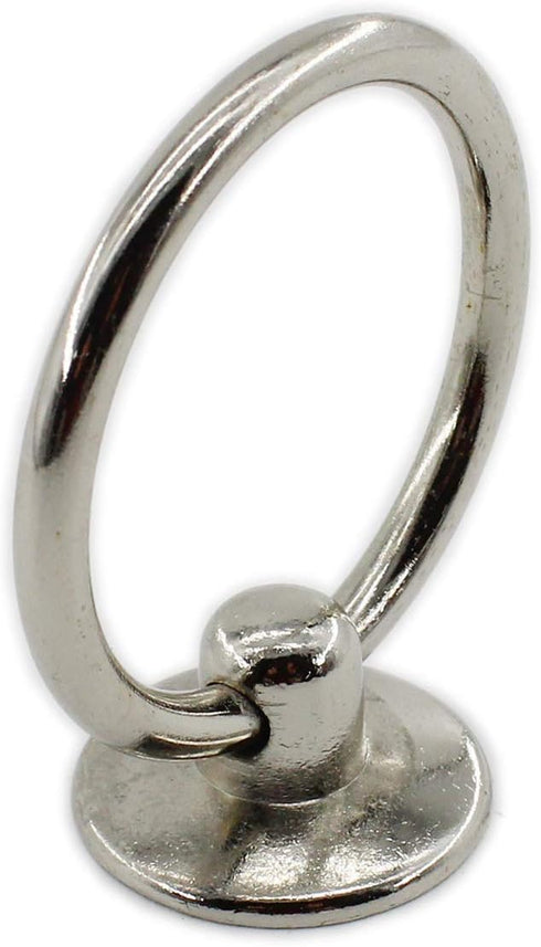 Kitchen Cabinet Handles, Metal Drawer Rings Pulls, Single Hole Cabinet Hardware with Installation Screws