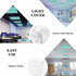Home L6 2 Pack 4x2 Fluorescent Light Covers for Ceiling Lights Teal Green Linen Texture Magnetic Light Filters ft