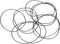 uxcell Nitrile Rubber O-Rings, 50mm OD 48mm ID 1mm Width, Metric Sealing Gasket for Automotive, Pack of 10
