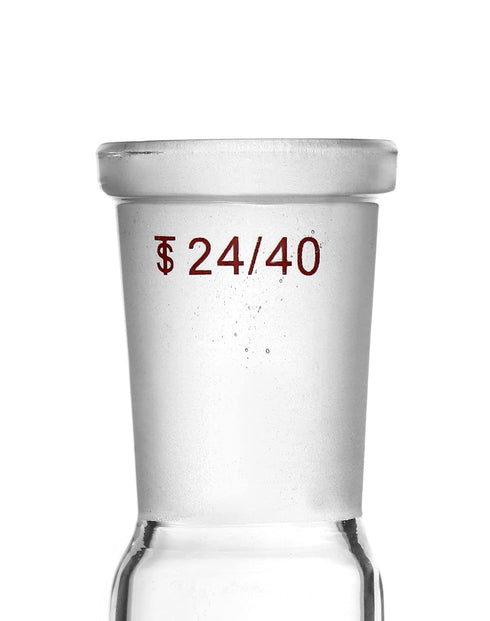 250ml 24/40 250mL QWORK Glass Single Neck Flat Bottom Boiling Flask, with Standard Joint, Heavy Wall Distillation