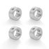 4pcs Clamp-on Shaft Collar Aluminum Alloy Bore Shaft Collars, 10mm Bore Size for CNC Machine Tools