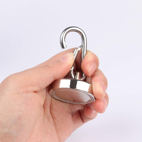 Magnetic Hooks 170lbs Heavy Duty Neodymium Magnet Carabiner for Hanging (170LBS-8PACK)