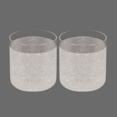 2 Pack White Frosted Glass Lamp Shade, Cylinder Light Fixture Replacement Globe