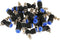20Pcs OD 4mm Tube M5 Push to Connect Fittings - Pneumatic Air Flow Speed Control Valve