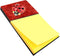 Caroline's Treasures Lady Bug on Deep Red Refillable Sticky Note Holder or Postit Note Dispenser, 3.25 by 5.5", Multicolor