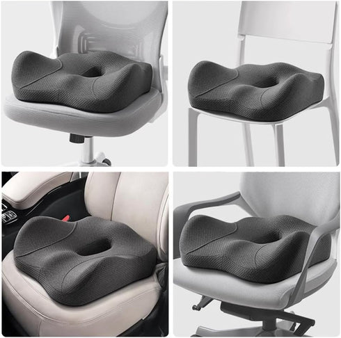 Generic Lumbar Support Pillow, Ergonomic Design Orthopedic Backrest for Back Pain Relief Memory Foam Back Support