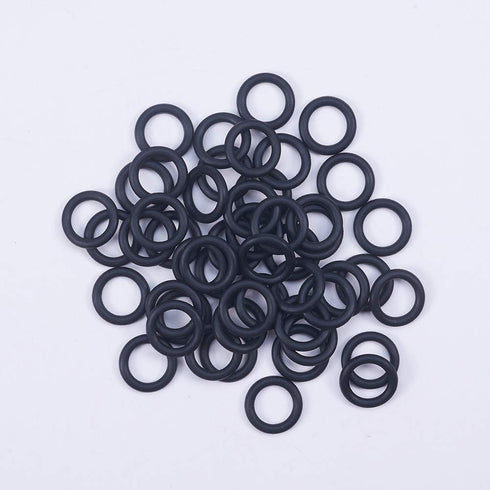 Othmro 50pcs Nitrile Rubber O-Rings, 2mm Wire Dia, 12mm OD Metric Sealing Washers for Oil or Air Sealing, Black
