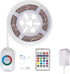 WILLED RGB LED Strip Lights, Under Bed Light Motion Activated Sensor, RF Remote Control with Timer, Color Changing