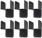 6 Pack Black Post Joist Anchor Connector Carbon Steel, Fit 4x4, 4x6, 4x8 Joist Truss Beam Stabilization