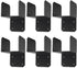 6 Pack Black Post Joist Anchor Connector Carbon Steel, Fit 4x4, 4x6, 4x8 Joist Truss Beam Stabilization
