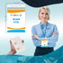 Pack 50 Fushing of Clear Plastic Vertical Badge Holders, Name Tag Holders, Card Holders (XXL)