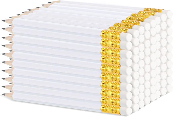 Zonon 72 Pieces 4 Inch Wedding Pencils with Eraser, Pre Sharpened Mini Hexagon 2 HB Short Pencils
