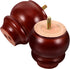 Homoyoyo 2pcs Small Solid Wood Furniture Legs with Screw Thread, 8cm Wooden