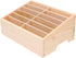 SEWACC Portable Desk Organizer, 3 Pcs Wooden Cell Phone Storage Box with 12 Grids for Home, Office, Classroom