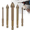 Efficient Universal Drilling Tool 5pcs, High-Grade Alloy Drill Bit Set for Tile, Ceramic, Wall Drilling Auxiliary
