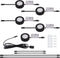 LUMILAND Wired LED Puck Lights (2.7Wx5) Plug-in Lighting Natural White (4000K), LED Cabinet