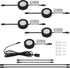 LUMILAND Wired LED Puck Lights (2.7Wx5) Plug-in Lighting Natural White (4000K), LED Cabinet