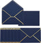 PATIKIL 100 Pack 5 x 7 Envelopes A7 Card Christmas Envelopes with Gold Border for Office, Invitations