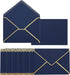 PATIKIL 100 Pack 5 x 7 Envelopes A7 Card Christmas Envelopes with Gold Border for Office, Invitations