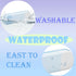 Pencil Case, Colorful Silicone Waterproof Pouch, Lightweight Portable Pen Bag for Office Supplies (Blue)