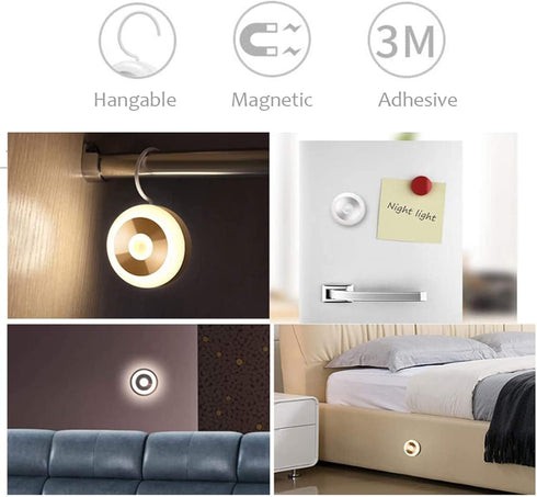 Closet Motion Sensor Night Light, Smart Night Light for Kids, LED Stairs NightLight Stick-On Light Wall Motion
