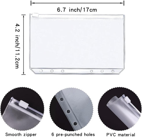 Money Saving Binder, Savings Challenges Book with 12pcs Zipper Envelopes A6 Budget Binder for Managing Budgets