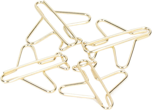 Zerodis Airplane Shaped Paper Clips, 100Pcs Mini Cute Paperclips for Document Sorting and Organizing at Office, School,