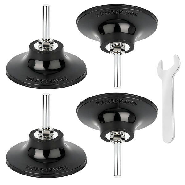 GAGIRA 4PCS 3" Disc Pad Holder, Quick Change Disc Pad Holder, Angle Grinder