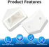 100 20x20x15mm 90 Pcs L Shape Bracket Plastic Nylon Right Angle Brackets with Screws Degree Plastic Corner Braces