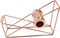 uvbws 1 Pcs Minimalist Tape Dispenser, 4.76 Inch Metal Cutter, Desktop Tape Dispenser for Office, School (Rose Gold)
