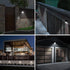 IP65 6500K Pack 4 TORCHSTAR Outdoor LED Solar Powered Motion Sensor Light, Waterproof Cordless Outdoor Wall Lighting