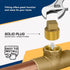 CSTQ0018 1/8-Inch Male National Taper Threads Solid Plug, Lead-Free Brass Pipe Fitting, 25